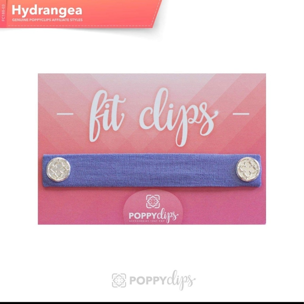Hydrangea Fit Clips Poppy Clips